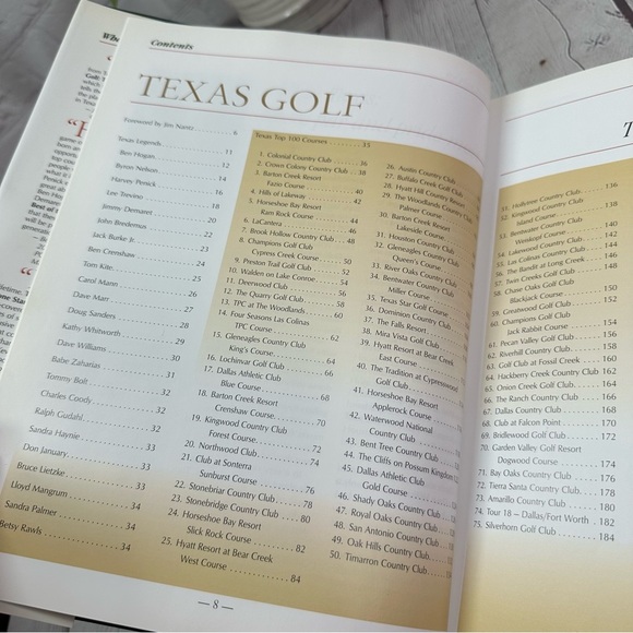 vintage 1998 texas Golf the best of the lone star state hardcover Book - Picture 7 of 9